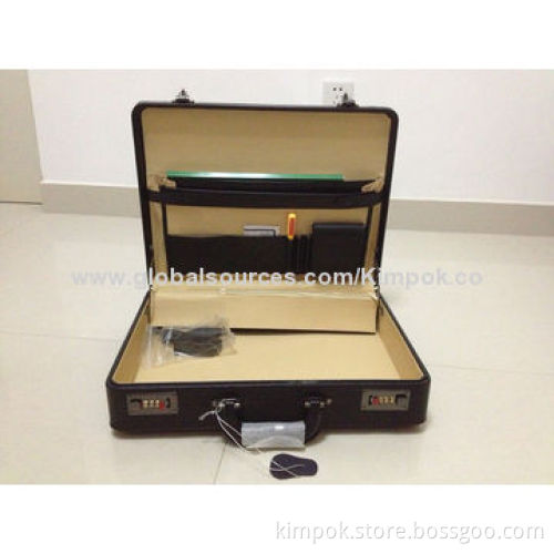 Electric Shock Safety Suitcase with Genuine Leather, has Anti-theft and Anti-robbery FunctionNew